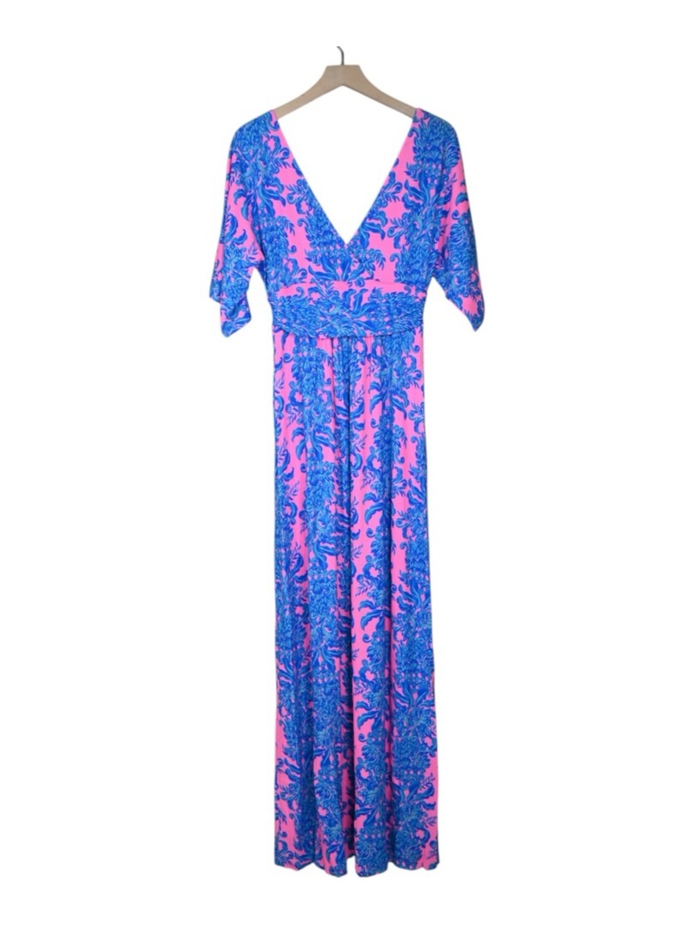 Lilly Pulitzer Women's S Parigi Printed Maxi Dress in Prosecco Pink NEW - Picture 4 of 12